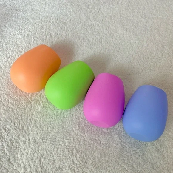 Colorful Silicone 12oz Wine Glasses Set of 4 - Picture 4 of 6